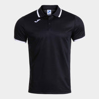 Joma Combi Premium Short Sleeve Polo (Junior) - Black White