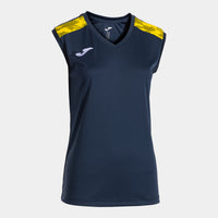 Joma Championship VIII Sleeveless Shirt (Adult) - Dark Navy Yellow