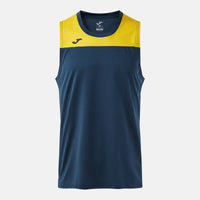 Joma Phoenix III Sleeveless Shirt (Junior) - Dark Navy Yellow
