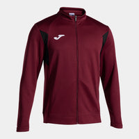 Joma Winner III Full Zip Sweatshirt (Junior) - Burgundy Black