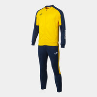 Joma Eco Championship Recycled Sweatsuit (Adult) - Navy Blue Yellow
