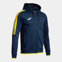 Joma Olimpiada Zip-up Hoodie (Adult) - Navy Blue Yellow