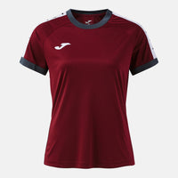 Joma Icono Short Sleeve T-shirt (Adult) - Dark Gray Burgundy