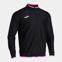 Joma Combi Premium Full Zip Sweatshirt (Junior) - Fluorescent Pink Black