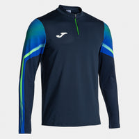 Joma Elite XI Sweatshirt (Junior) - Fluorescent Green Navy Blue