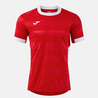 Joma Toletum VII Short Sleeve T-shirt (Junior) - Red White