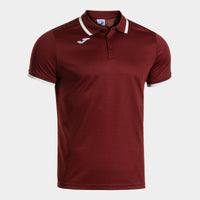 Joma Combi Premium Short Sleeve Polo (Adult) - Burgundy White