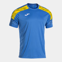 Joma Championship VIII Short Sleeve T-shirt (Junior) - Royal Blue Yellow