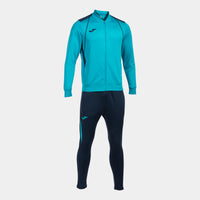Joma Championship VII Tracksuit (Adult) - Fluorescent Turquoise Navy Blue