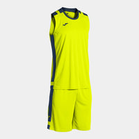 Joma Lider Basket Set (Junior) - Fluorescent Yellow Dark Navy