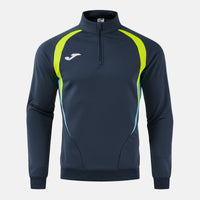 Joma T-championship Sweatshirt (Junior) - Fluorescent Yellow Dark Navy