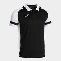 Joma Phoenix III Short Sleeve Polo (Junior) - Black White