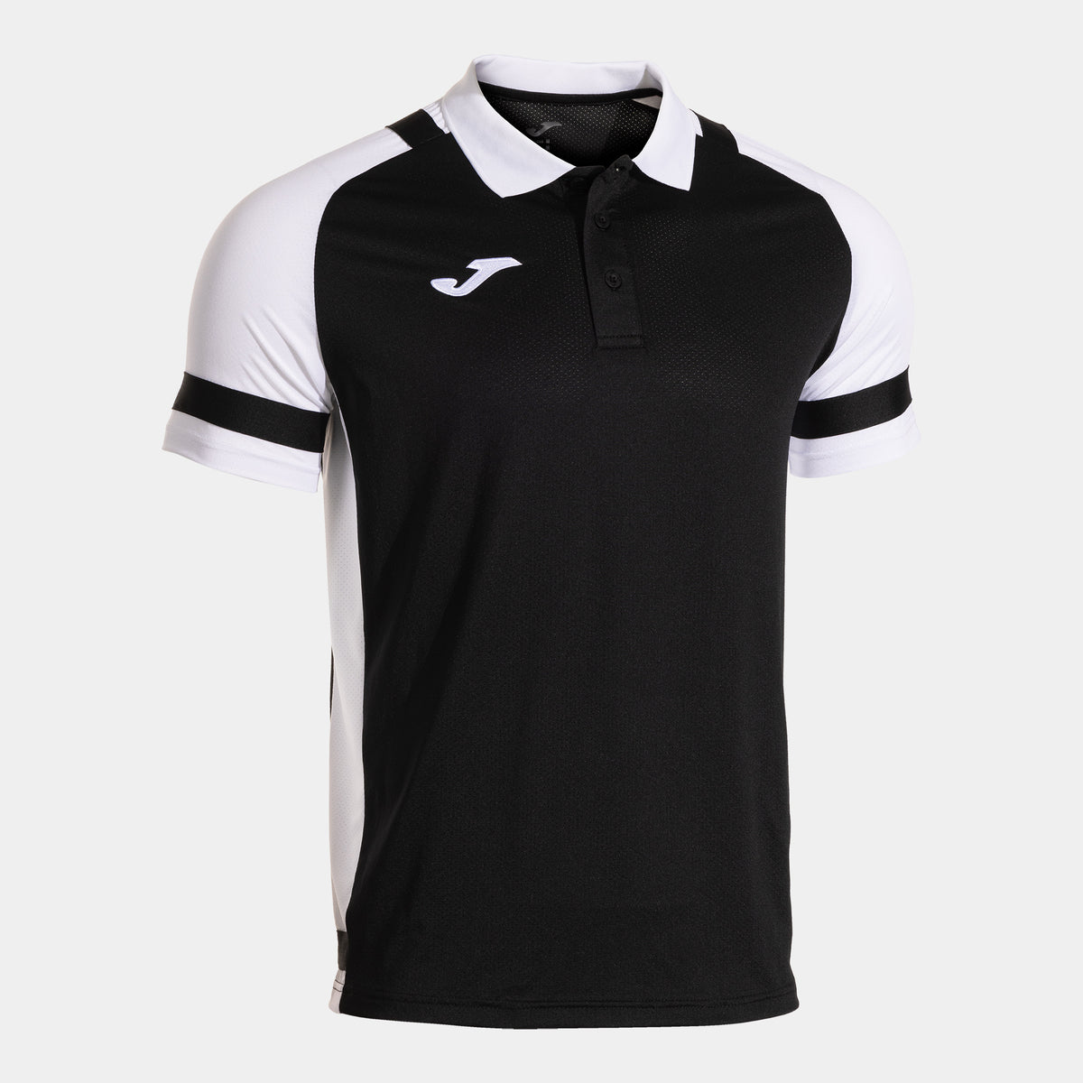 Joma Phoenix III Short Sleeve Polo (Adult) - Black White