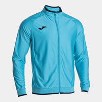 Joma Victory II Full Zip Sweatshirt (Adult) - Fluorescent Turquoise Dark Navy