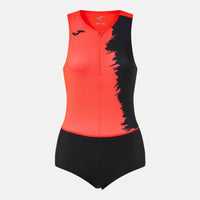 Joma City III Bodysuit (Adult) - Fluorescent Coral Black
