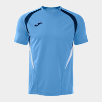 Joma T-championship Short Sleeve T-shirt (Junior) - Dark Navy Sky Blue