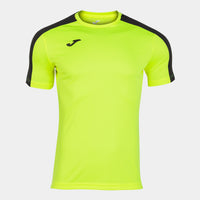 Joma Academy T-shirt M/c (Adult) - Fluorescent Yellow Black
