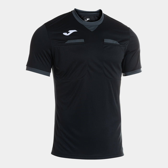 Joma Referee Short Sleeve T-shirt - Dark Gray Black