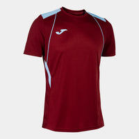 Joma Championship VII Short Sleeve T-shirt (Junior) - Sky Blue Burgundy