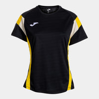 Joma Montreal Short Sleeve T-shirt - Black Yellow