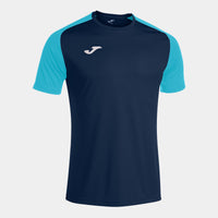 Joma T-shirt Academy IV (Junior) - Fluorescent Turquoise Navy Blue