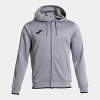 Joma Olimpiada Zip-up Hoodie (Junior) - Melange Gray Black