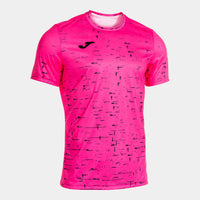 Joma Performance Short Sleeve T-shirt (Junior) - Fluorescent Pink Black