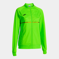 Joma Record III Full Zip Sweatshirt (Junior) - Fluorescent Green