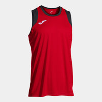 Joma Final Basket III Sleeveless Shirt (Adult) - Red Black