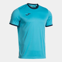 Joma Combi Premium Short Sleeve T-shirt (Junior) - Fluorescent Turquoise Navy Blue